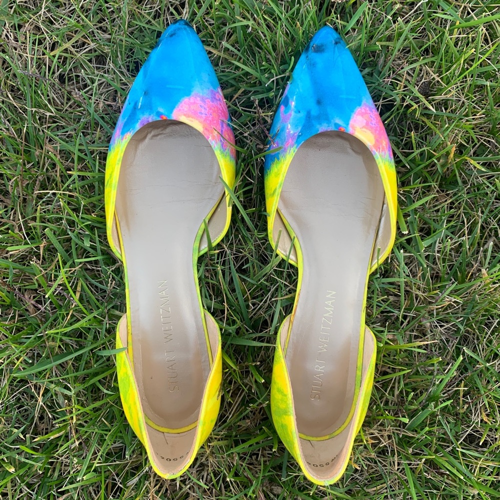 Stuart Weitzman patent d’orsay flats